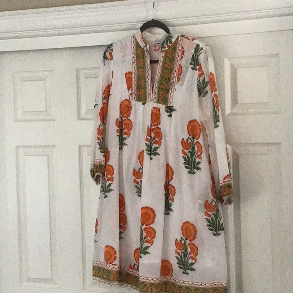 Victoria Dunn split neck dress